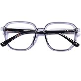 GLASAOTO Blue Light Blocking Glasses Reading Glasses for Women Men Square Nerd Eyeglasses Frame Lightweight Reduce Eye Strain
