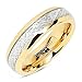 100S JEWELRY 6mm Men's & Women's Tungsten Carbide Ring Meteorite Inlay Wedding Band Size 4-13
