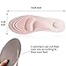 ELEFT 4D Barefoot Comfort Insoles for Women - Full Length Cushioned Insoles, Shoe Insoles for Massaging, Breathable and Foot Pain Relieve Woman's Insoles (Pink Dot)