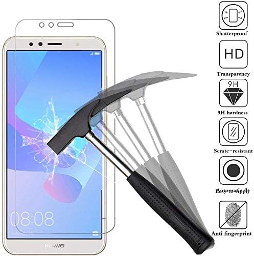 Tempered Glass Screen Protector for Honor 7S Easy Bubble-Free Installation HD Ultra Clear shatterproof with 9H Hardness and Anti Fingerprint Oleophobic Coating for Honor 7S (Honor 7S Screen Protector)