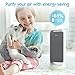 TENDOMI WiFi Smart Air Purifier with True HEPA, Fan Air Purifiers for Home, Bedroom, Office, Dual-Fan Quiet Air Cleaner for Pet, Dust, Allergies, Timer&Schedule, 6-Color Night Light, 12 Timer