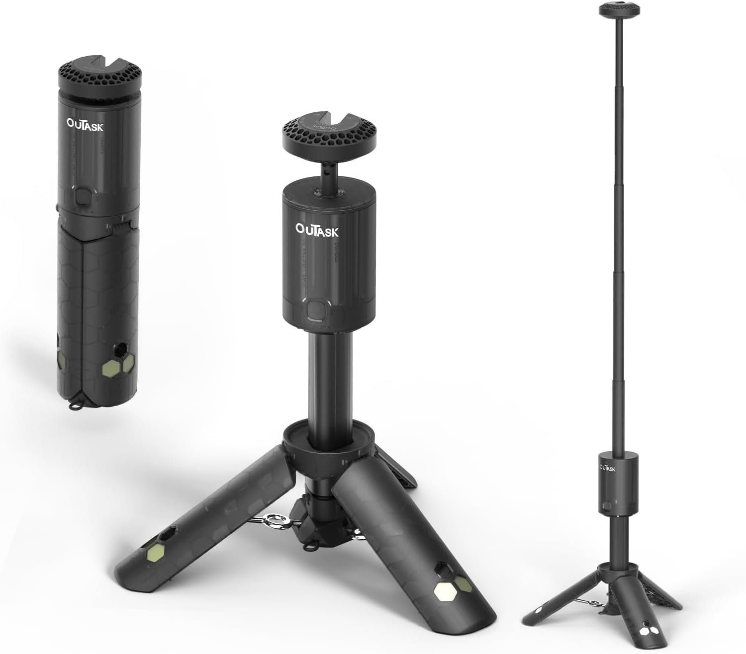 OUTASK Portable Camping Lantern Rechargeable Commemorative Version, with 3 Modes, Type C Charging,720° Stereo Lighting, Camping Lamp & Flash Light for Adventure, Emergency, Camping, Hiking