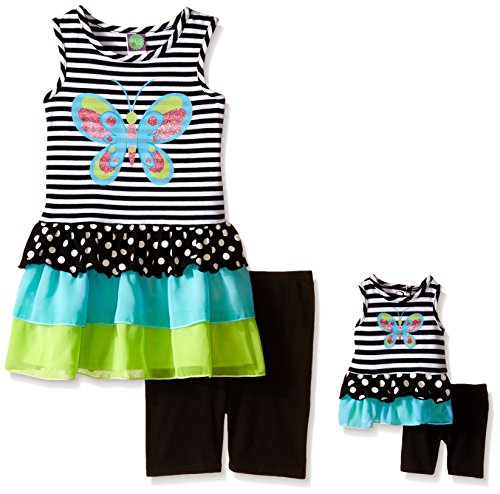 Dollie & Me Butterfly Applique Top and Short Set