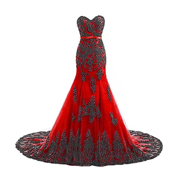 YMSHA-Womens-Lace-Prom-Evening-Dresses-Vintage-Gothic-Formal-Mermaid-Wedding-Party-Gowns-Red-04