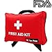 Lx Free Mini First Aid Kit - (100 Pieces) Compact Emergency Bag for Car, Motorcycle, Vehicle, Work, Home & Outdoor Suitable for Baby, Child, Toddler and Pets