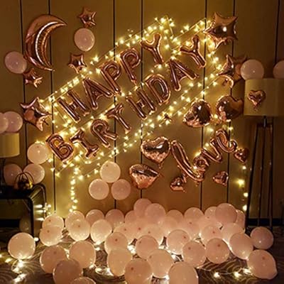 Happy Birthday Aluminum Balloon Adult Party Decoration Scene Venue