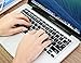 XSKN Hebrew Language Keyboard Cover Silicone Skin for 2015 and Earlier Released MacBook Air,MacBook Pro 13 15 17 Inch US and EU Version (Black)