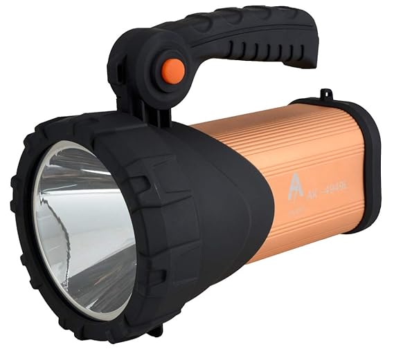 Akari Ak 4949 75 W Laser Led Rechargeable Search Light Torch (Colour Golden/Copper, Any Colour Will be Sent 1 pc depending on Availability)