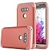 LG G5 Case, Pandawell [Corner Protection] Slim Thin Hybrid Dual Layer Shock Absorbing Impact Resist Case Cover for LG G5 - Rose Gold