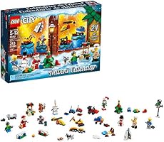 LEGO City Advent Calendar 60201, New 2018 Edition, Minifigures, Small Building Toys, Christmas Countdown Calendar for Kids (313 Pieces)