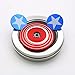 Premium Anti-Anxiety 360 Spinner Fidget Toy Captain America's Shield Design Helps Focusing Best Quality EDC for Kids & Adults Stress Reducer Relieves ADHD Anxiety Boredom Ceramic Cube Bearing