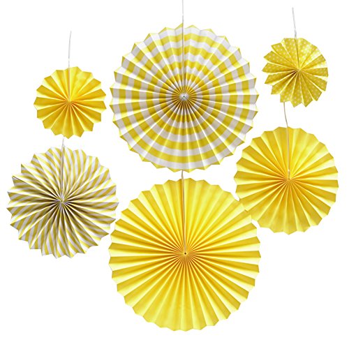 E Support Colorful Paper Fans Round Wheel Disc Southwestern Pattern Design Tissue Paper Fan Craft Party Event Decoration