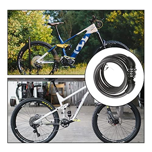 YEEKIDAIJ Detachable Combination Chain Lock for Bike, Motorcycle, Gate & Fence - Keyless Steel Cable Security