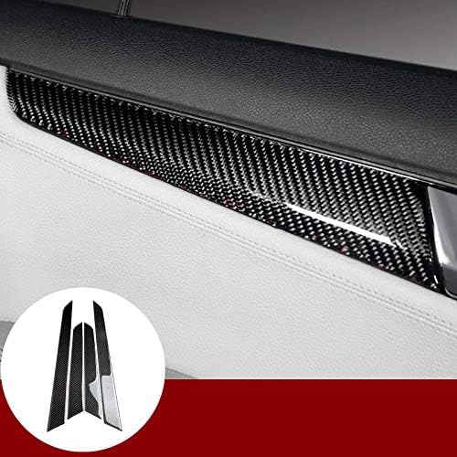 HOTRIMWORLD Carbon Fiber For C Class W204 S204 Interior ​Car Door Panel Trim Cover 4pcs 2007-2013