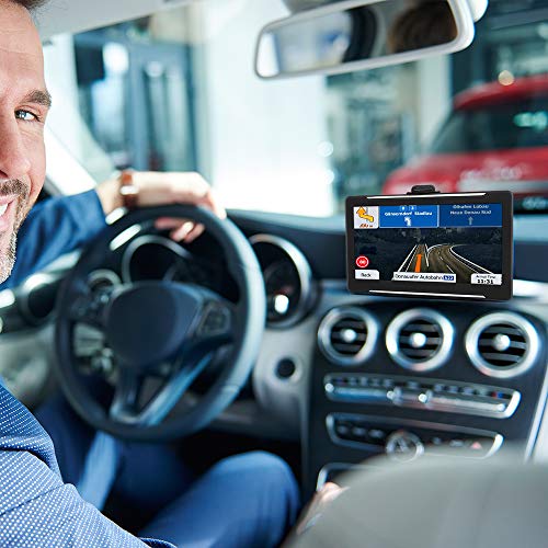 GPS Navigation for Car 2019 Map, 7 Inches HD Touch Screen Direction Car GPS Navigation System with Built-in Lifetime Maps Update