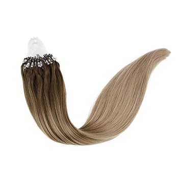 Amazon Com Laavoo 20 Micro Ring Loop Real Human Hair Pre Bonded