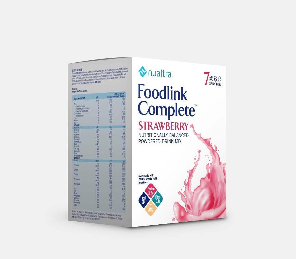 Foodlink Complete Powder Strawberry Powder 57g x 7