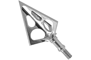 JIANZD Archery Broadheads 100/125 Grain Fixed Blades Screw-in Arrowheads for Crossbow Recurve Bow and Compound Bow