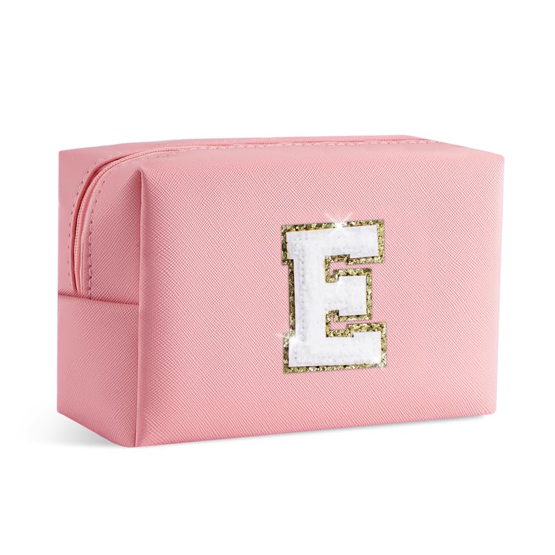 SEFORICO Small Makeup Bags for Women - Waterproof Leather Cosmetic Bag A-Z Personalized Bag Portable Travel Women's Purse Girls Gifts — image 1