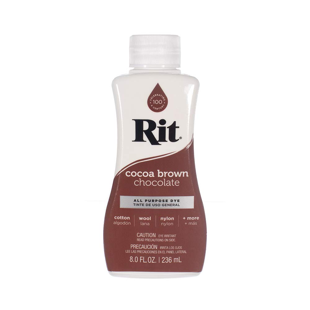 Rit Dye Liquid – Wide Selection of Colors – 8 Oz. (Cocoa Brown)