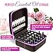 Essential Oil Carrying Case/Roller Bottle Organizer - Storage for 25-33 Bottles - Holds 15-30ml 1oz & 10ml Roll on Bottles - (Carry Handle On Top) Free Roller Bottle Opener & 192 Labels