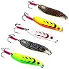Sougayilang-Colorful-Hard-Spoon-Spinner-Fishing-Lures-Metal-Treble-Hooks-Baits-Pack-of-5pcs