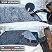 【2019 Upgraded】 Car Windshield Snow Cover, Double-Sided Protection Ice, Frost, UV Full Defense Season Protection Elastic Hooks Design Not Scratch Paint Large Size Fit for Most Vehicle 96