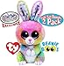 TY Beanie Boos 2017 Easter Collection Bubby (Multi-color Bunny) & Twinkle (Cream Color Lamb) Gift Set Basket Bundle with Bonus 