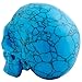 Rockcloud Healing Crystal Stone Human Reiki Skull Figurine Statue Sculptures Blue Howlite Turquoise 3