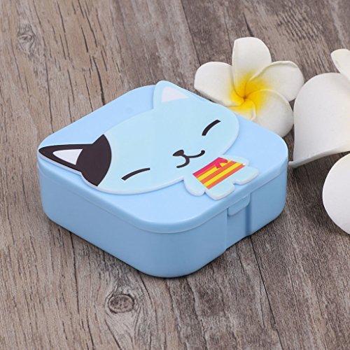 Misright 1Pc Contact Lens Box Plastic Cute Cartoon Case Travel Portable Glasses Eye Care Kits (Random Color) - Thumbnail 5
