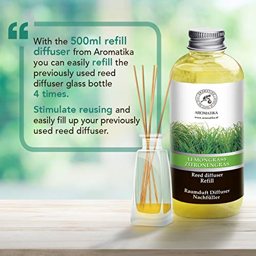 Lemongrass Diffuser Refill 34 Fl Oz (2x17 Fl Oz) Fresh & Long Lasting