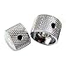 Estone Silver Dual Concentric Dome Knob Volume Tone Blend Control Bass Guitar 2 IN 1 Parts