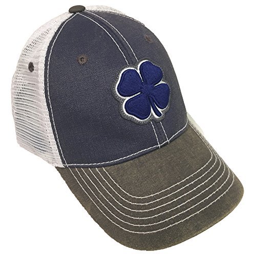Black clover blue/grey/white 2-tone vintage #10 snapbac…