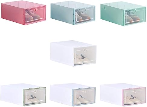 Censhaorme Zapatos Flip Caja Transparente del Zapato del ...