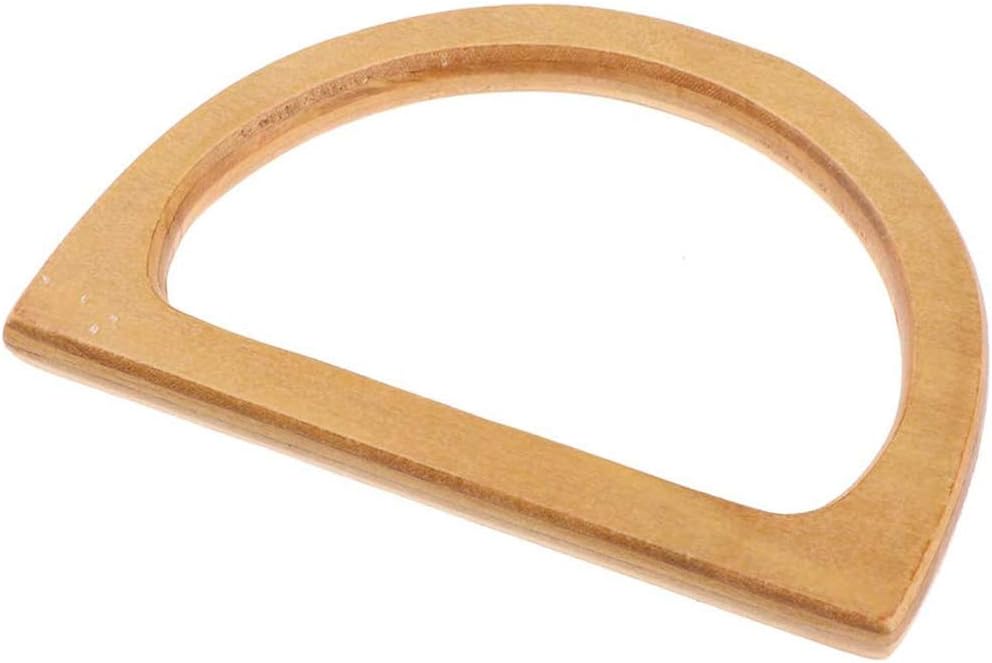POFET 1 Pair Wooden Purse Handle Easy Attachment Bag Handle for Handbag DIY Accessories - Image 4