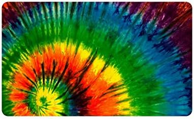 Colorful Tie Dye Custom Doormat Entrance Mat Floor Mat Rug Indoor/Outdoor/Front Door/Bathroom Mats Rubber Non Slip Size 30 x 18 inches