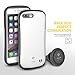 iFace Duo Case and Magnetic Car Mount set for iPhone 7 Plus - 2 in 1 Rugged Military Grade Protective Case with Car Holder/Kickstand [Pearl White]