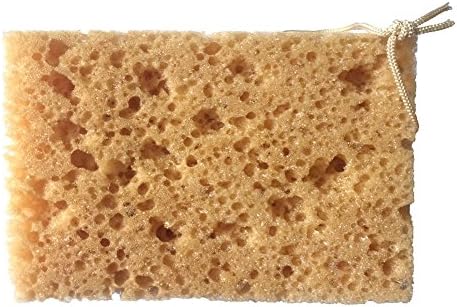 LWDAUTO Honeycomb Big Sponge,Durable Soft Coral Car Dish Washing Sponge,Rich Foam Cleaning Sponge (Yellow,Pack of 2)