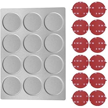 Sanvcomy Stainless Steel Magnetic Spice Tins Wall Mount Jars Base Magnetic Container Wall Base (8.3 inch x 12inch)