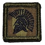 Spartan Head 1x1 inch Military Patch / Morale Patch - Multicam