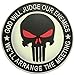 SpaceAuto 3D PVC Rubber God Will Judge Our Enemies We'll Arrange the Meetings Punisher Tactical Morale Badge Emblem Patch Sized 3.15