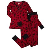 LazyOne Womens Classic Moose Thermal PJ Set