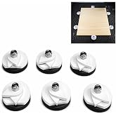 Magnetic Anti-Flashback Risers for Laser Cutting and Engraving, Raises Material 1/4" Off Honeycomb Bed for Clean Cuts, 43mm Magnet Keeps Material Secure and Flat, 6 Pack