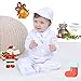 Booulfi Baptism Outfits for Boys Baby Boy Outfits Christening Gifts White Suits with Dress Shirt Pants (White-#045, 3-6 Months)
