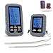  Meat thermometer digital grill oven or smoker remote food thermometers | The best wireless accessories for safe remote bbq grilling, kitchen cooking, smokers and you can even make candy (Grey)