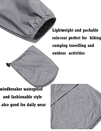 image for Kikibell Waterproof Raincoat, Women's Lightweight Hooded Raincoat Wate