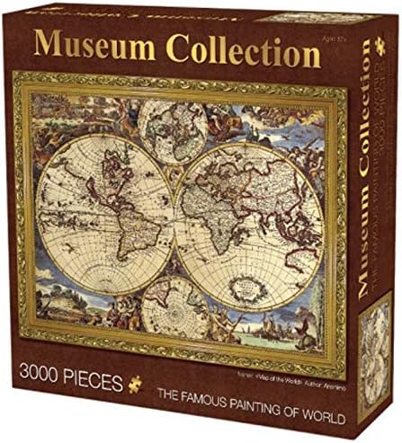 3000 Pcs Educational Paper Jigsaw Puzzle, Well Cut Gradient Puzzle,Oil Painting Series Puzzle Educational Stress Relief Game for Adult Kids