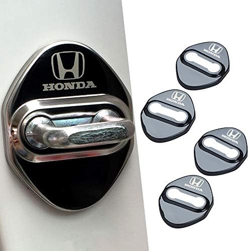 Honda 4Pcs Car Door Lock Protective Cover Case Emblem Sticker Decal Fit For Your Vehicles Look Nicer
