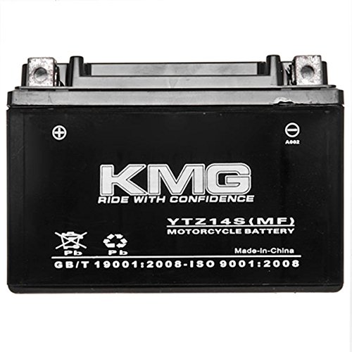 KMG YTZ14S Sealed Maintenace Free Battery High Performance 12V SMF OEM Replacement Maintenance Free Powersport Motorcycle ATV Scooter