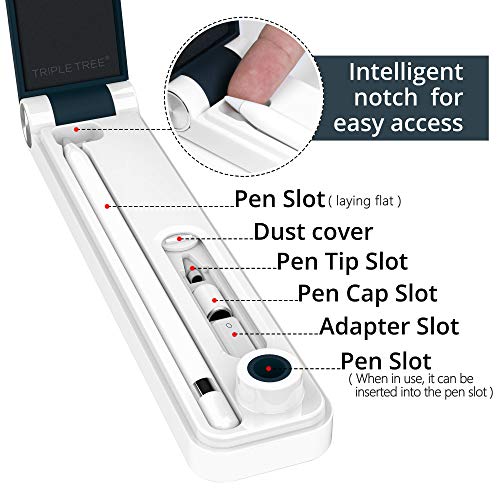 Apple Pencil Case and Stand, Suitable for 1st and 2nd Generation Carrying Case for Apple iPad Pencil, Automatic Opening and Closing Function, Protective Cover Pen
